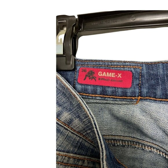 #3658 Buffalo  Game X Mens Blue denim cotton jeans size 36 - Picture 6 of 10